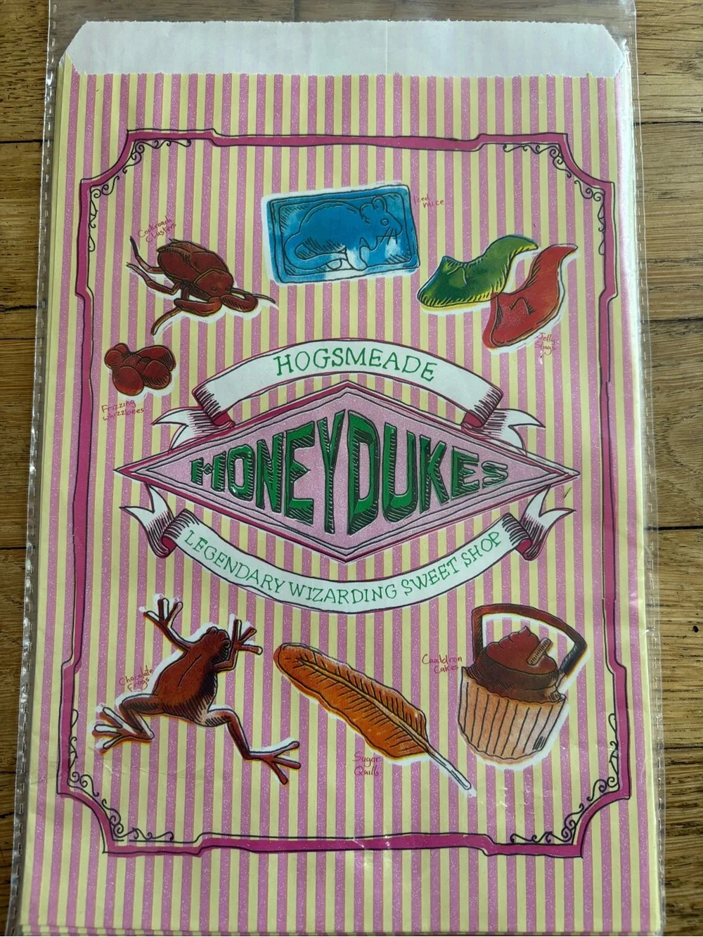NEW Harry Potter Honeydukes Pink Party Treat Bags - Set of 8
